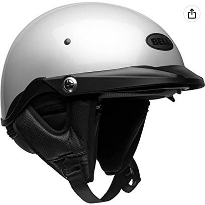 [New] Bell Pit Boss White Gloss  Helm Motor Half Face  Helm Klasik  Ori Limited