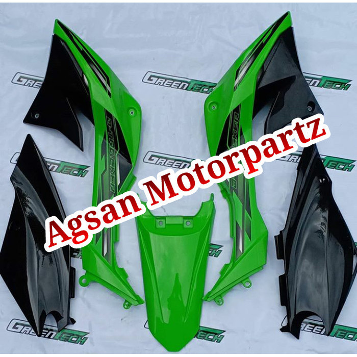 [Original] Body Set Klx 150 Dtracker Hijau Hitam Original Kawasaki Terbatas
