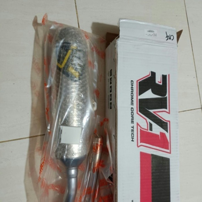 [Original] Knalpot Recing Norifumi Rv1 N4 Logo New Yellow Honda Crf 150 Diskon