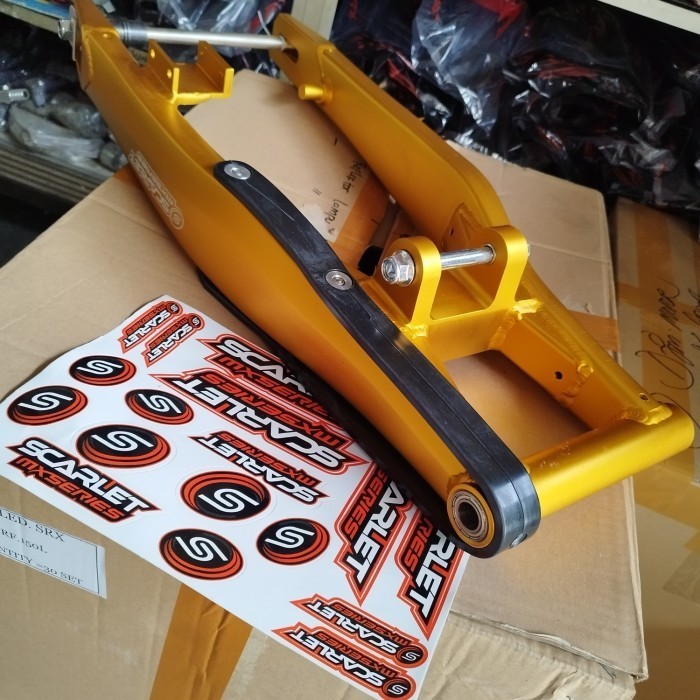 [Original] Swing Arm Klx 150 Scarlet Racing Model Ktm Mx Series Full Cnc Diskon