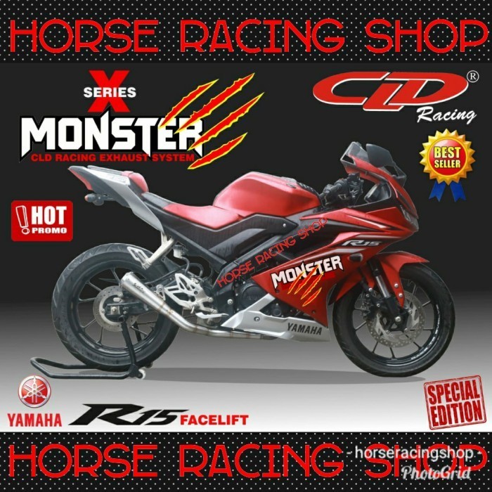 [Original] Knalpot Cld Racing R15 R 15 V3 Monster X Series Limited