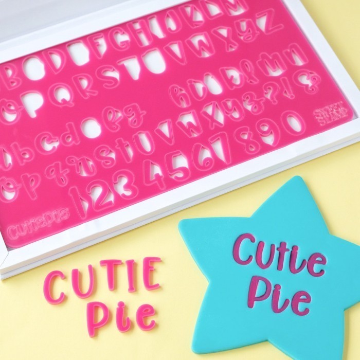 

[New Ori] Cutie Pie Medium Sweet Stamp Alphabet Stamp Cake Emboss Embosser Limited