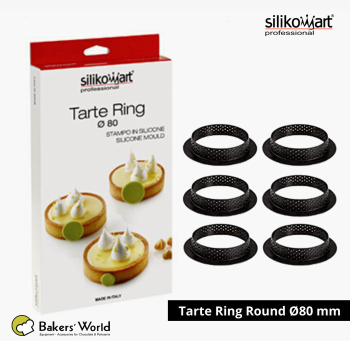 

[New Ori] Cetakan Pie Logam - Silikomart - Tarte Ring D.80Mm Limited