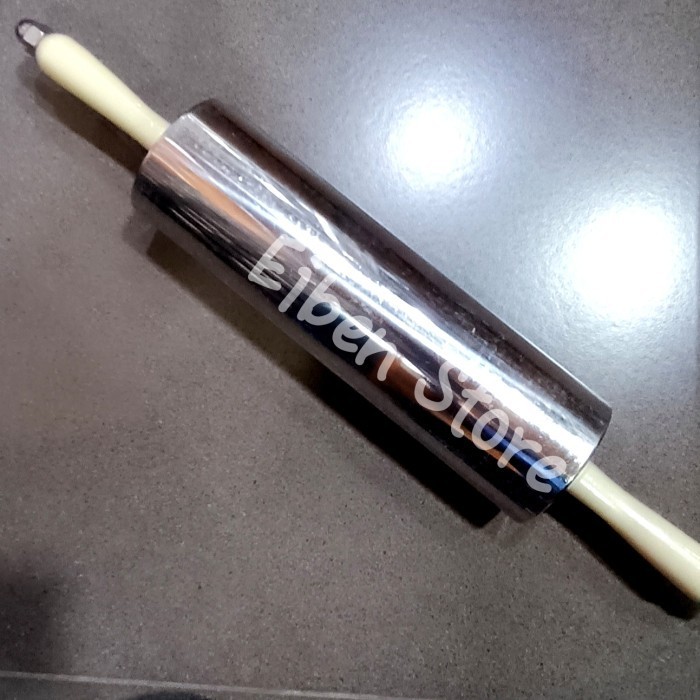 

[New Ori] Rolling Pin Stainless 30Cm Handle Plastic Limited