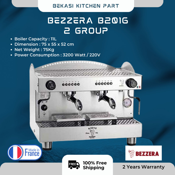 [New Ori] Mesin Kopi Bezzera B2016 2 Group - Coffee Machine Training Garansi Limited