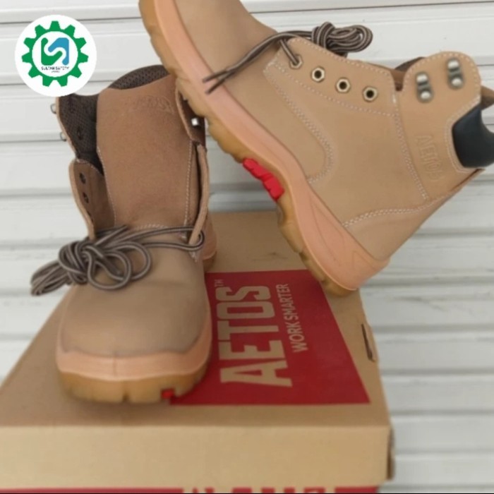 [New] Sepatu Safety Aetos Tungsten / Safety Shoes Aetos - Wheat Berkualitas Terbatas