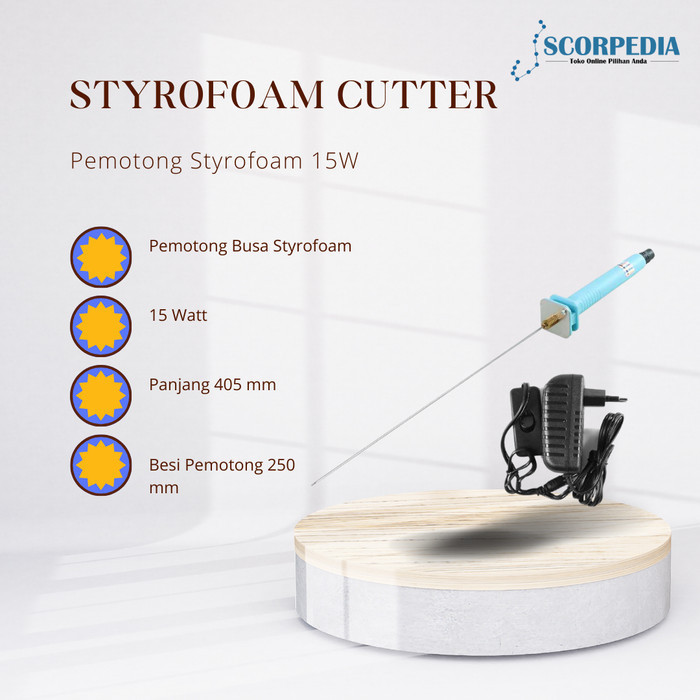 

Pemotong Styrofoam Cutter Busa Polystyrene 15W