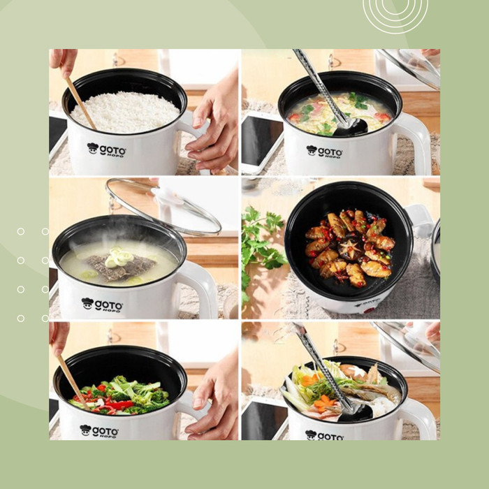 Goto Hopo Frypan Portable Panci Listrik Fry Pan