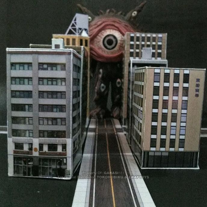 

Diorama Miniatur Papercraft - Satu Set Gedung skala SHF / Ultra Act