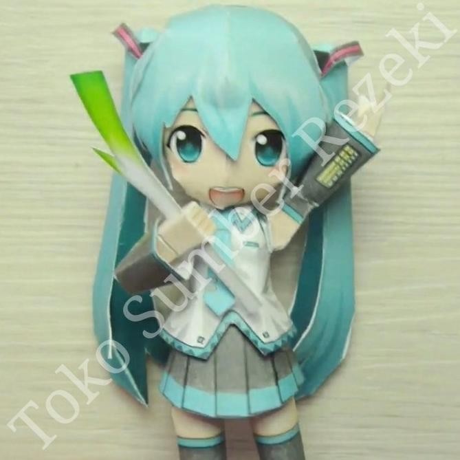 

Paper Craft Diorama Hatsune Miku Miniature Papercraft 3D Gundam Anime