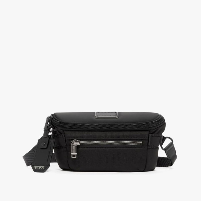 ✅New Tas Tumi Classified Waist Pack Black Tumi Original Berkualitas