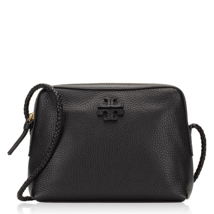 ✅New Tas Tory Burch Original Taylor Camera Bag Black Leather Berkualitas