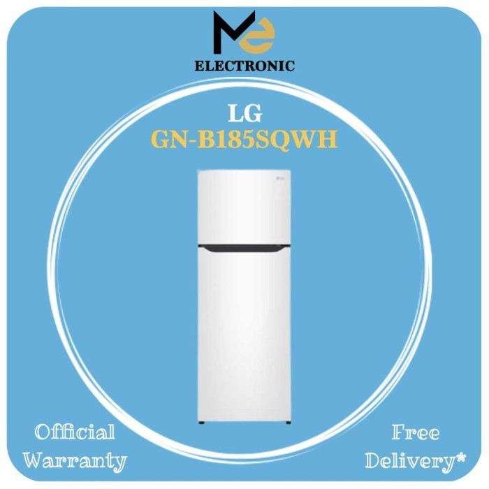 [Baru] Kulkas Lg 2 Pintu Warna Putih Gnb185Sqwh Lg Gn-B185Sqwh 187L Gnb185 Terbaru