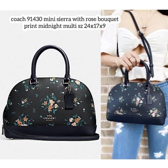 ✅New Coach Mini Sierra Rose Bouqet Terbaru