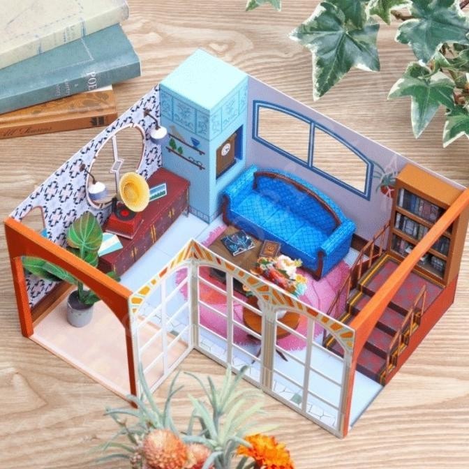 

Easy Diorama Pemandangan Papercraft Kota Living Paper Craft Interior