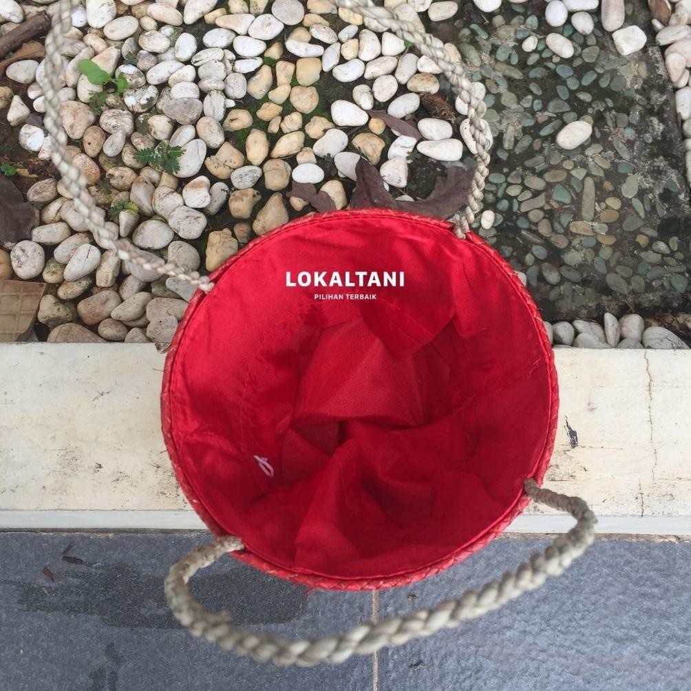 

WER Tas Hampers Kue Kering Imlek CNY/ Tempat Hampers Sincia/ Tas Anyam Pandan Mukena/ Tas Souvenir Imlek Anyaman Pandan Deco/ Tas Panda Tabung TERLARIS