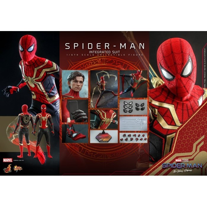 [Ori] Hot Toys Spiderman Integrated Suit No Way Home Reguler Mms 623 Limited