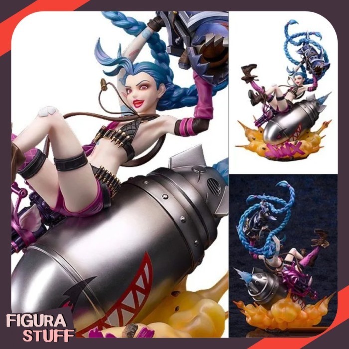 [Ori] Pvc Figure 1/7 Jinx - League Of Legends Berkualitas