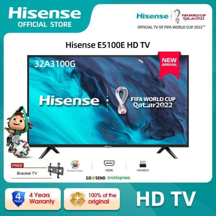 [New] Hisense 32 Inch E5100E Hd Tv - Dolby Digital - 32A3100G Berkualitas