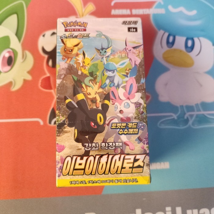 ✅Baru Pokemon Tcg Eevee Heroes Eevee Pahlawan Korea Box Sealex Penyok Terbatas