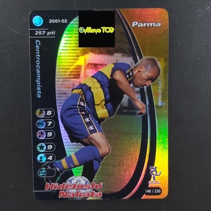 ✅Baru 10 Hidetoshi Nakata Parma 2001-02 Football Champions Card Terbatas
