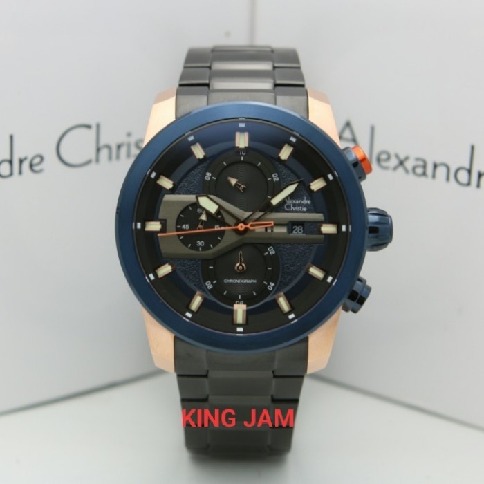 ✅New Alexandre Christie Ac 6559 Original Blue Rosegold Terbaru