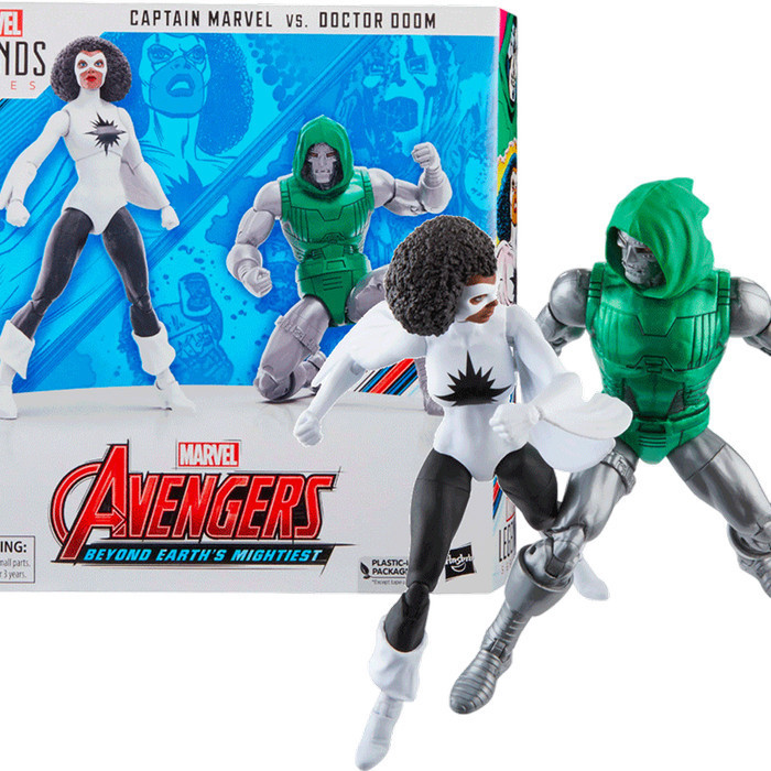 [Original] Marvel Legends 2Pack Captain Marvel Doctor Doom Dr Avengers Hasbro Terbaru