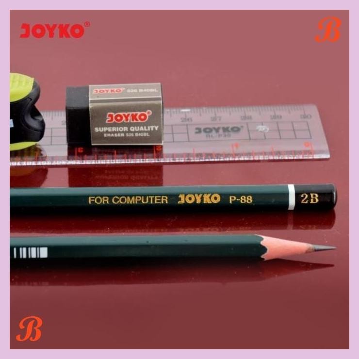 

| KG | PENSIL KAYU JOYKO P88 PENCIL 2B KOMPUTER UJIAN GROSIR P-88 [144PCS]