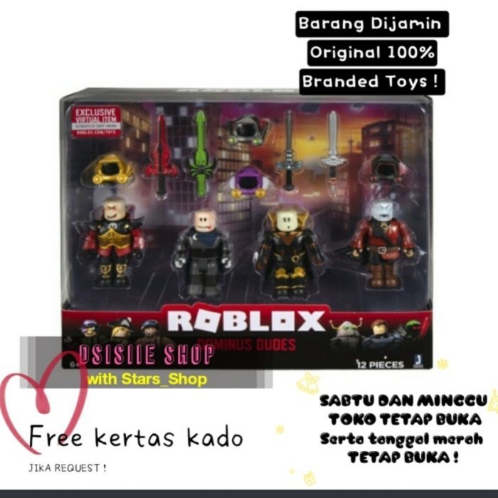 [Ori] Roblox Dominus Dudes Pack Original / Mainan Figure Anak Diskon