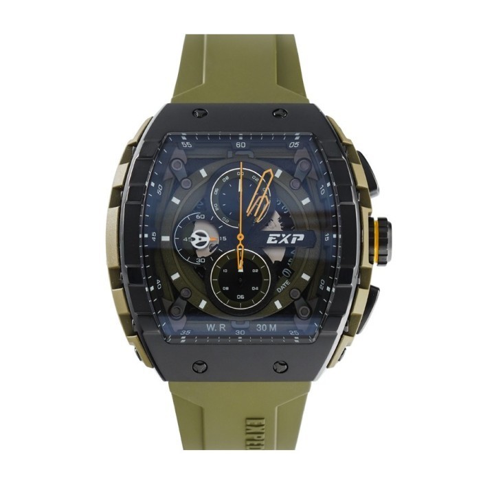 ✅Ori Jam Tangan Expedition 6782 Pria Black Army List Yellow Ruber Original Berkualitas