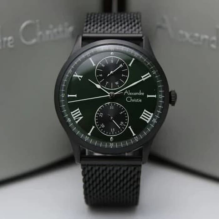 ✅Original Alexandre Christie Ac 6437 / Ac 6437Mf Black Green OriginalGaransi Diskon