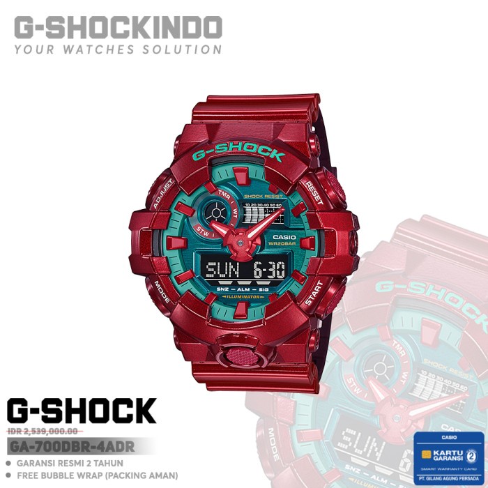 ✅Original Casio G-Shock Ga-700Dbr-4Adr Original Berkualitas