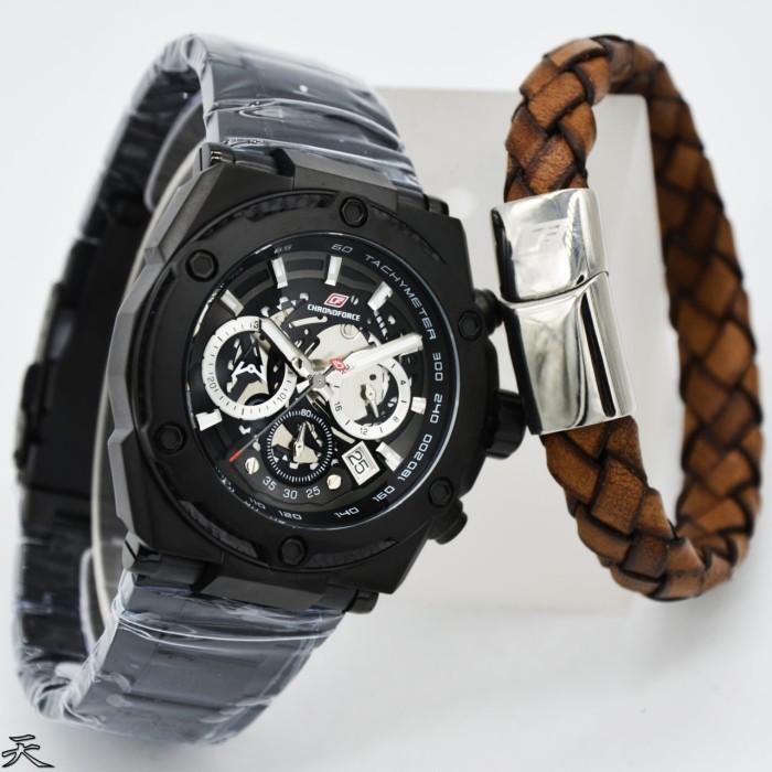 ✅Original Chronoforce Cf 5297Mb - Jam Tangan Pria Original - Black Terbatas