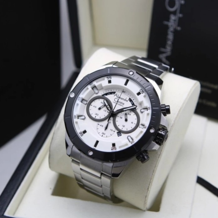 ✅Original Alexandre Christie Ac 6529 Silver Ac6529 Pria Original Terbaru