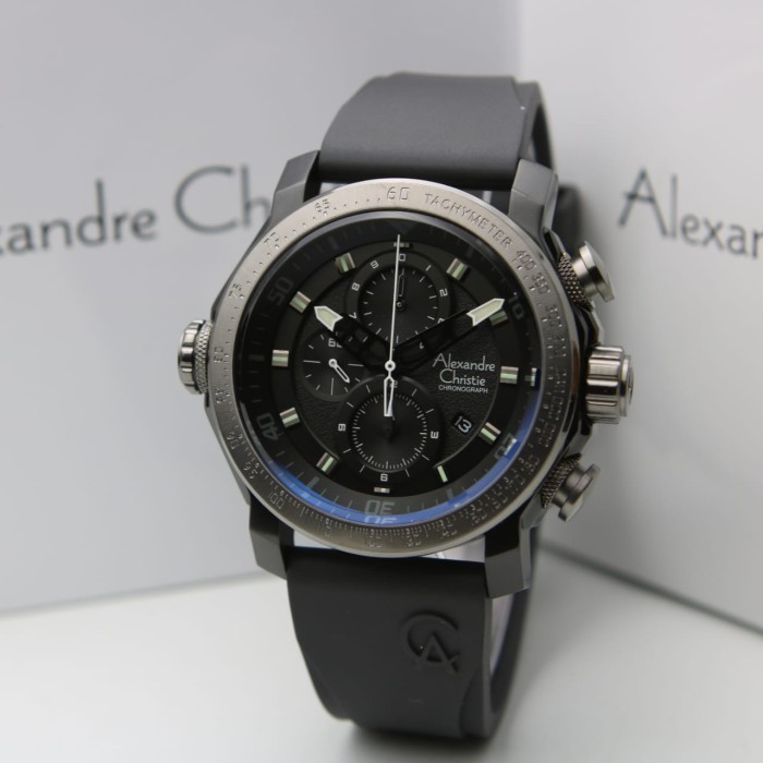 ✅New Ori Alexandre Christie Pria Ac6565 / Ac 6565 Full Black Original Limited