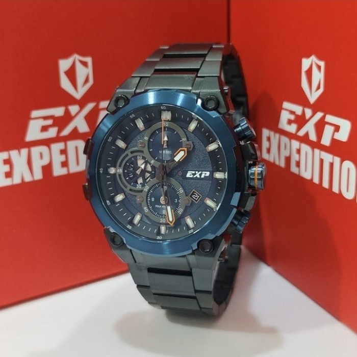 ✅New Ori Jam Tangan Pria Expedition E6841 Original E 6841 Black Blue Diskon