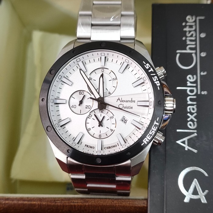 ✅Original Jam Pria Original Alexandre Christie Acf 6669 Mc Solid Stainless Diskon