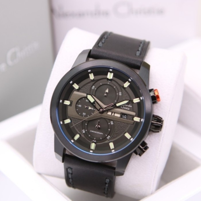 ✅Original Jam Tangan Pria Original Alexander Christie Ac 6559 Black Ac6559 New Diskon