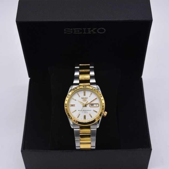 ✅Original Jam Tangan Pria Wanita Seiko 5 Snke04K1 Automatic Silver Gold Original Terbatas