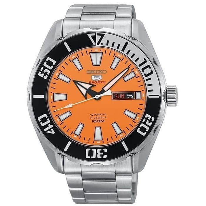 ✅Original Seiko 5 Srpc55K1 Sport Automatic Orange Dial Limited