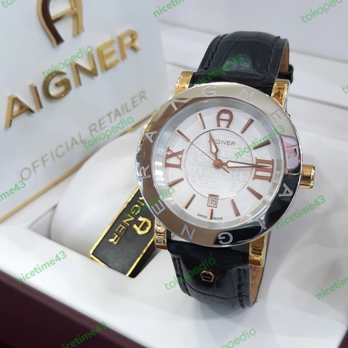 ✅Original Jam Tangan Pria Aigner Original A26087 Cortina Swg Berkualitas