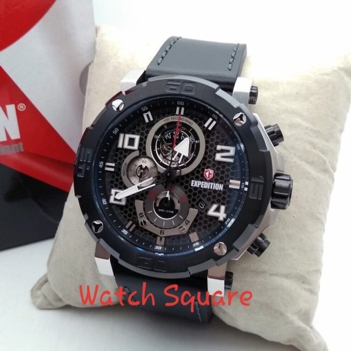 ✅Ready Jam Tangan Expedition Pria Original E6769 Silver Black Original 100 Limited