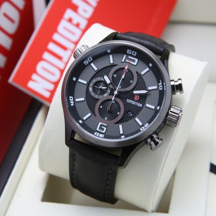 ✅Ready Jam Tangan Pria Expedition E 6768 E6768 Full Black Original Limited