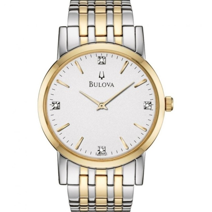 ✅Sale Bulova 98D114 Silver Gold Terbatas