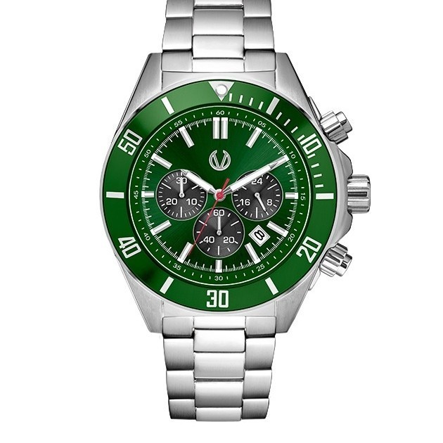 ✅Ready Jam Tangan Pria Iriginal Christ Verra Cv5807121G-11 Grn. Silver Green Terbatas