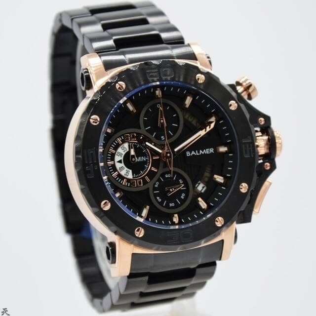 ✅Ready Jam Tangan Pria Original Balmer B7975M Black Rose Gold Terbaru