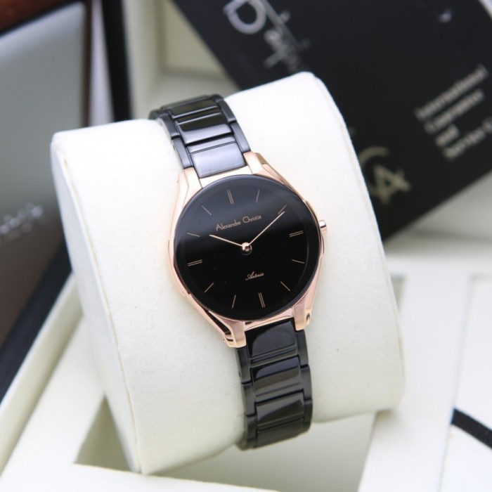 ✅Termurah Jam Tangan Wanita Alexandre Christie Ac 8610 / Ac8610 - Rosegold Black Terbaru