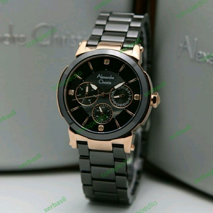 ✅Termurah Jam Alexandre Christie Ac2880 / Ac 2880 Black Rosegold Original Terbatas