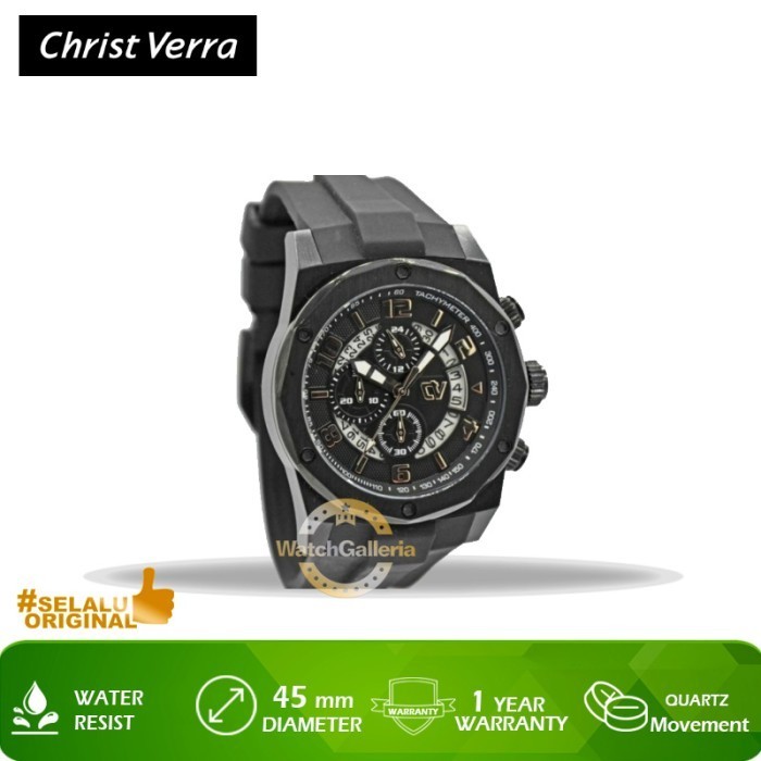 ✅Ori Jam Tangan Christ Verra Cv C71177G-36 Blk Original Murah Berkualitas
