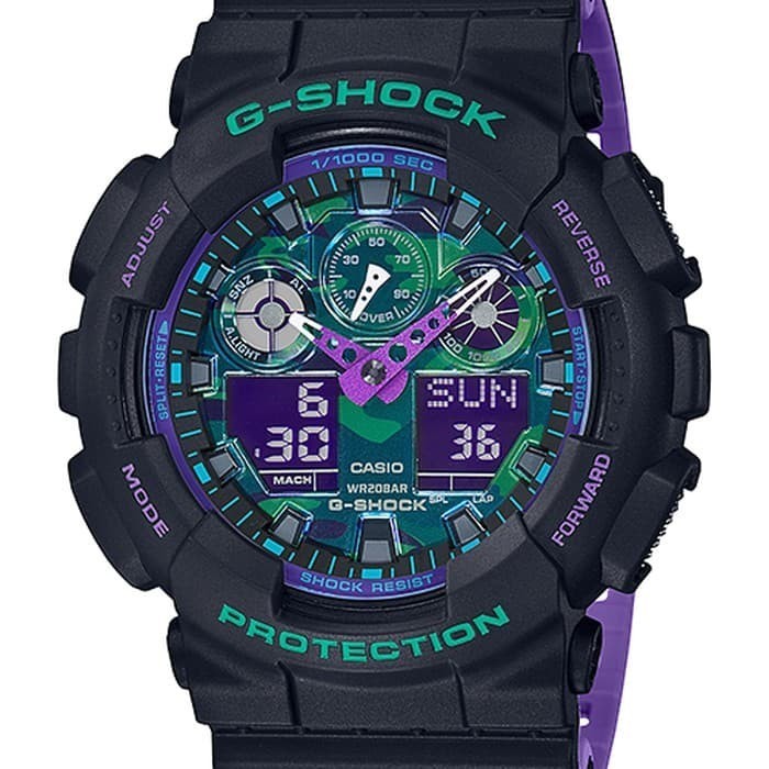 ✅Ori Casio G-Shock Ga-100Bl-1Adr Original Terbaru